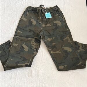 Hayden Green Camouflage denim Joggers size small new with tags